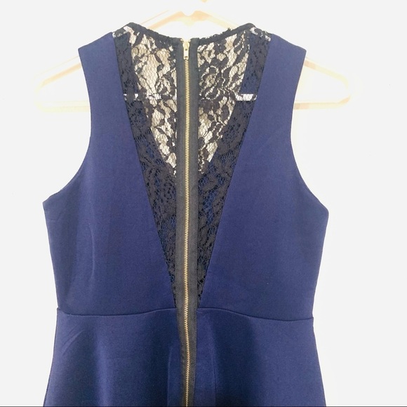 ALTAR’D STATE Navy Bon Appetit Skater Dress size M - Picture 6 of 8